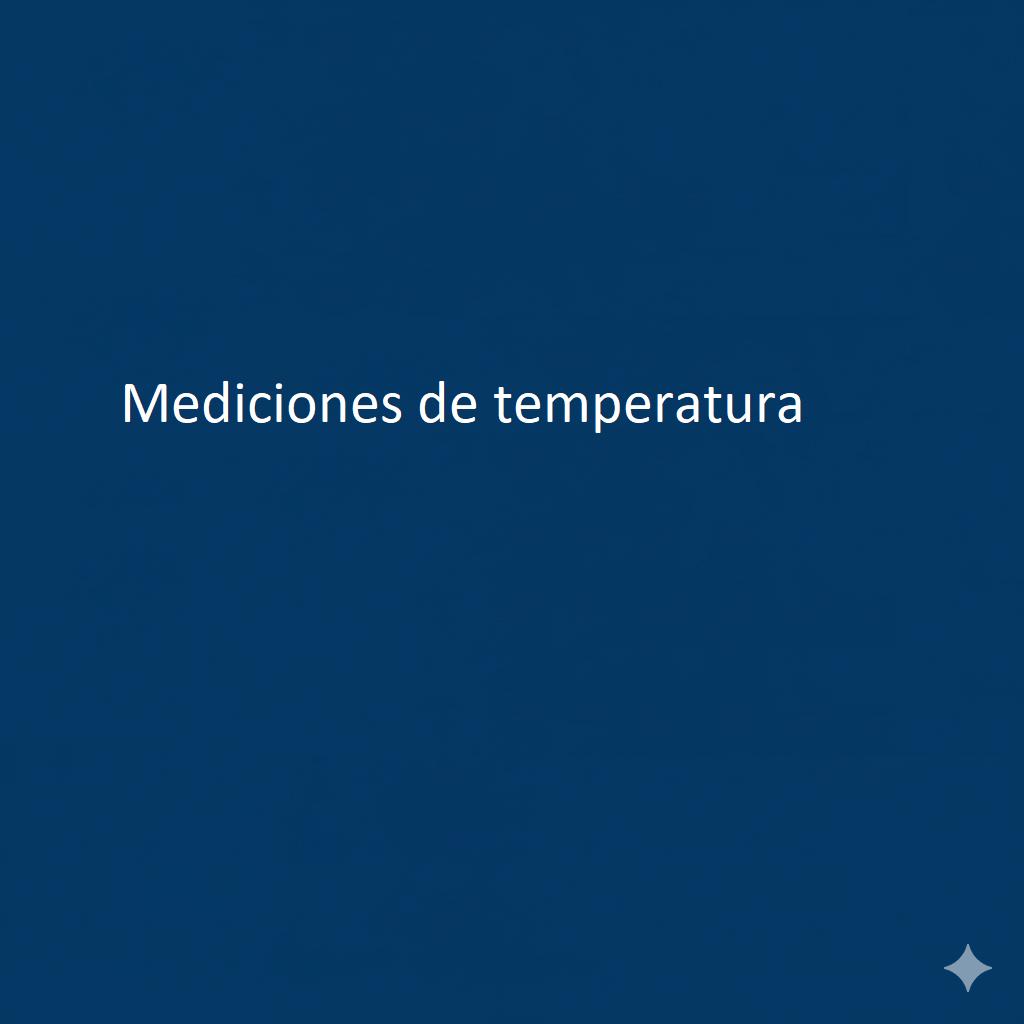 Mediciones de temperatura